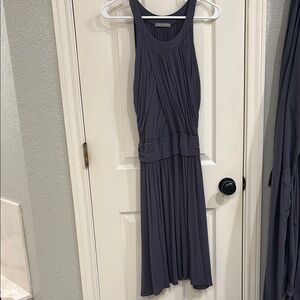 Elegant Gray Sleeveless Dress